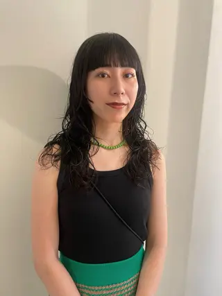 ロング カラー 渋谷 留菜のヘアスタイル