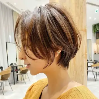 ショート カラー 40代からの似合わせ ショート/たかいのヘアスタイル