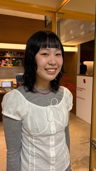 ミディアム パーマ パ ルのヘアスタイル