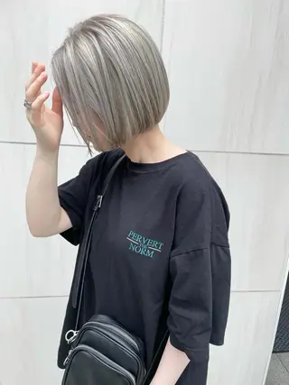 ミディアム カラー パーマ ヘアアレンジ メンズ キッズ ネイル マツエク・マツパ tatsumi/ボブ ウルフ/レイヤーのヘアスタイル