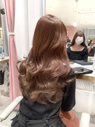 ロング カラー 🍑韓国風レイヤー 🍑莉子のヘアスタイル