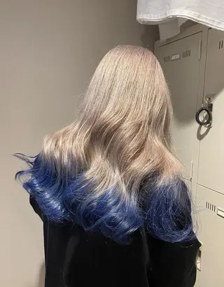 カラー ロング ハイトーン💎✨ 福岡天神のヘアスタイル