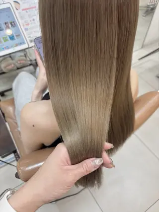 ミディアム カラー 頭皮×髪質改善 透明感カラー💎中村のヘアスタイル