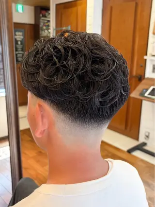 ショート パーマ メンズ 三宮メンズカット ヨシイッキのヘアスタイル