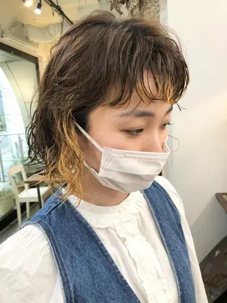 ショート パーマ 千葉 郁也のヘアスタイル
