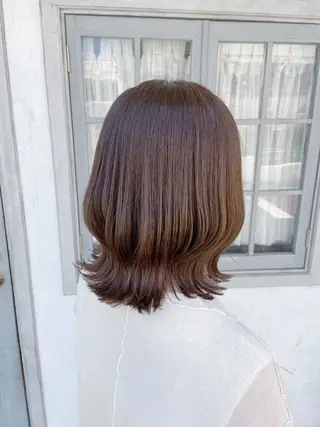 ミディアム カラー アメリラブヘアー 土屋 洋平のヘアスタイル