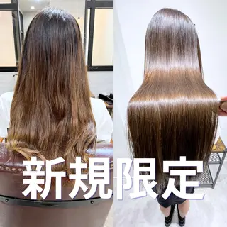 ロング 縮毛矯正×髪質改善 似合わせ DAITOのヘアスタイル