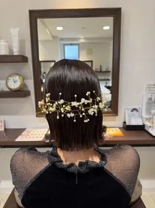 ショート ヘアアレンジ オガワ🫧 三越前のヘアスタイル