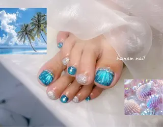 ネイル hanam nail 🌿🩵ハナムネイルのネイルデザイン