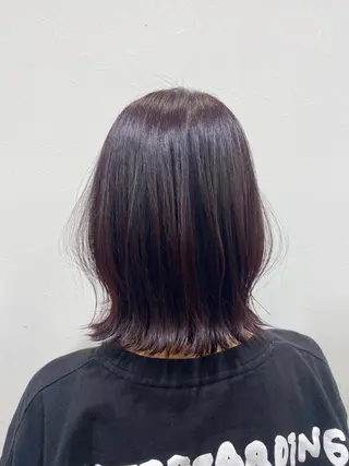 ミディアム カラー yunica Momokaのヘアスタイル