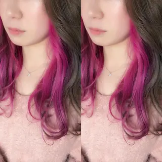 ロング カラー ネイル あさだ しゅうたろうのヘアスタイル