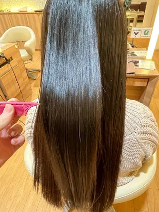 セミロング レイヤー/艶カラー 奥野恭平のヘアスタイル