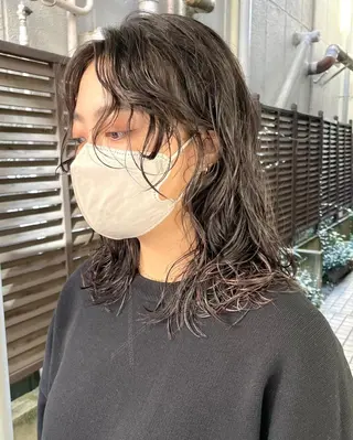 ショート カラー パーマ 髪質改善 縮毛矯正/ レイヤー/銀座/本木のヘアスタイル