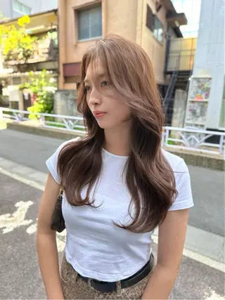 ロング カラー 韓国ヘア 店長NEGIのヘアスタイル