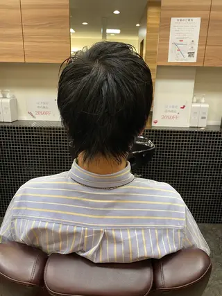 ショート メンズ メンズパーマモデル 大募集中のヘアスタイル