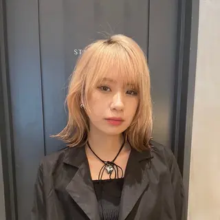 ミディアム 🦋高屋敷陸🦋 レイヤー/ハイトーンのヘアスタイル