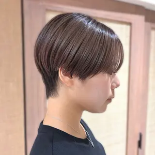 ショート 前髪XP/艶カラー /🎀Ayuka🎀のヘアスタイル