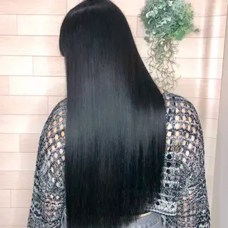 ロング カラー 縮毛矯正/ワンカラー モデル募集🫧田村のヘアスタイル