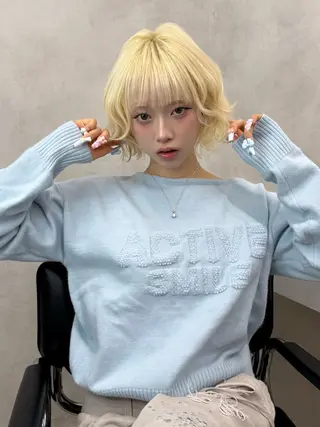 ショート レイヤー／ハイトーン 🍎森貝洋亮🍎のヘアスタイル