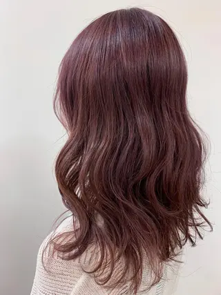セミロング カラー 暖色/ブリーチカラー 🎀 M i k uのヘアスタイル