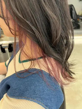 ロング カラー デザインカラー茅ヶ崎 オオタ カズキのヘアスタイル