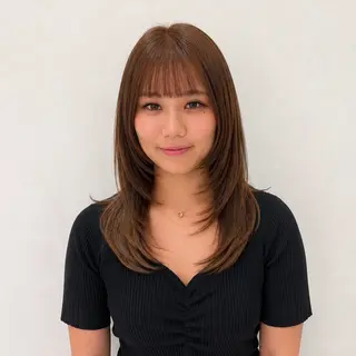 セミロング ダウンパーマ特化💎 ボブ・レイヤーりなのヘアスタイル