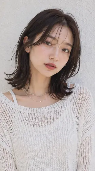 ミディアム カラー Garden 浅草蔵前のヘアスタイル