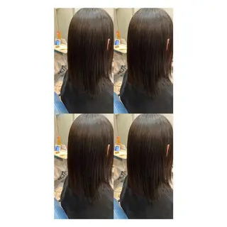 ミディアム カラー 店長✨レイヤー✖️ 髪質改善✖️韓国ヘアのヘアスタイル