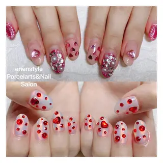ミディアム ネイル 🐾enen style 🐾のネイルデザイン