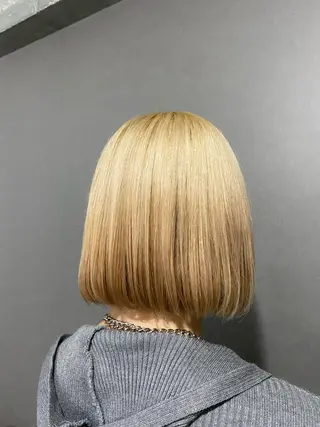 ミディアム Bob＆ハイトーン 専門家CHIHIROのヘアスタイル