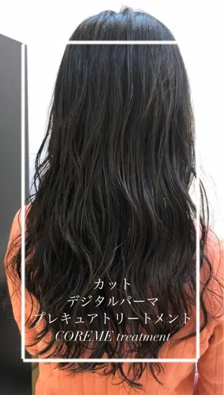ロング パーマ 縮毛矯正/髪質改善/ 艶髪ササキナツミのヘアスタイル