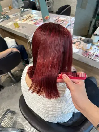 ミディアム 🍀毎日を嬉しくse ru全ておまかせ🍀のヘアスタイル