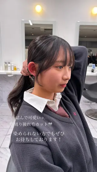 セミロング 抜け感レイヤー︴ ニュアンスカラーのヘアスタイル