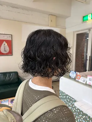 ショート パーマ ボブパーマ/ スズキユウナのヘアスタイル