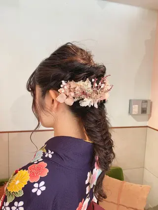 ロング ヘアアレンジ 加藤 綾華のヘアスタイル