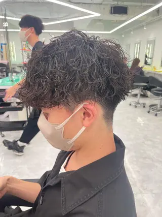 ショート カラー パーマ メンズ 【メンズサロン】 BLUCK 横浜のヘアスタイル