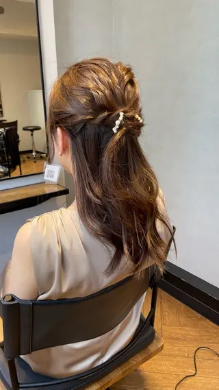 ロング 檜谷 晴　顔周りカットのヘアスタイル