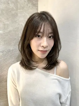 セミロング カラー ✨縮毛矯正/透明感 カラー/芦川優磨のヘアスタイル