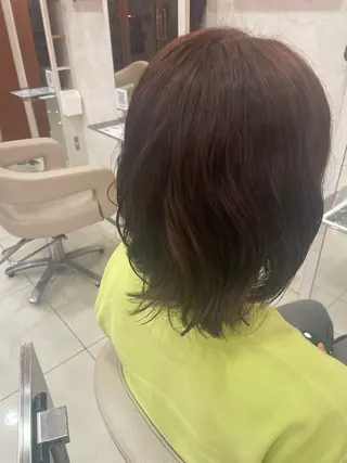 ミディアム カラー 石垣 颯士のヘアスタイル