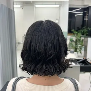 ミディアム パーマ レディース/ボブ パーマ/ 田中育斗のヘアスタイル