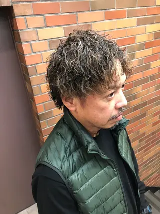カラー パーマ メンズ TOSHIKI| 上福岡メンズ|副店長のヘアスタイル