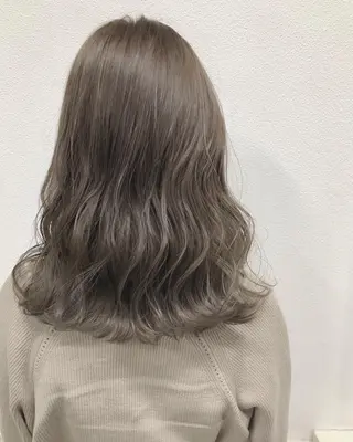 ミディアム カラー ヘアアレンジ GiseL天神カラー 髪質改善/ブリーチのヘアスタイル