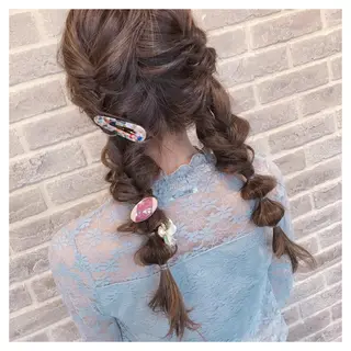 ロング ヘアアレンジ YUI𓍯ｴｸｽﾃ /ﾆｭｱﾝｽｶﾗｰのヘアスタイル