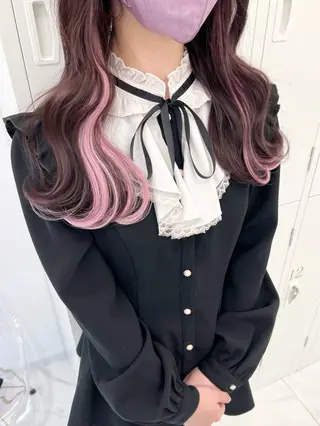 ロング カラー 盛れる顔周り🤍渋谷 Risa🎀のヘアスタイル