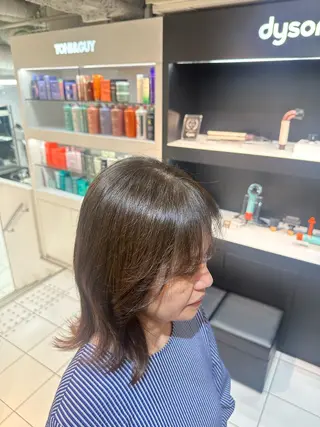ミディアム はにいレイヤーカット モデル募集中のヘアスタイル