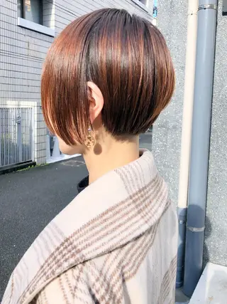 ショート カラー すきバサミを使わない カット✂️✨郡司泰之のヘアスタイル