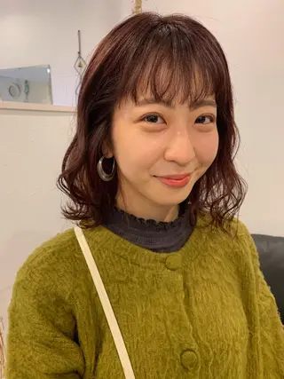 セミロング カラー m ā l o.🌷 サカモトマイコのヘアスタイル