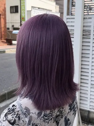 ミディアム LUCK rizunaのヘアスタイル