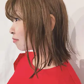 ミディアム カラー 中川 竜誠のヘアスタイル