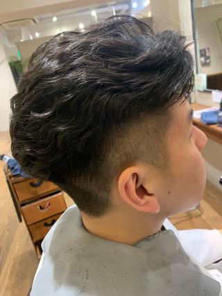 ショート パーマ メンズ 佐藤 宰  OZ桑野店のヘアスタイル